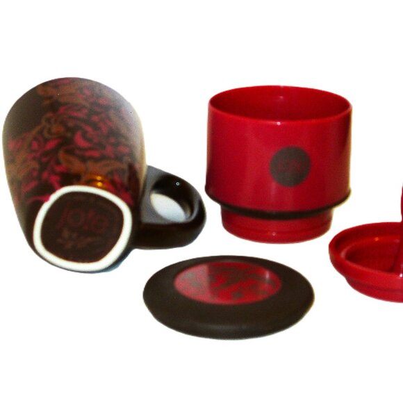 Jole Joie coffee/tea drip infuser 10 oz & mug with lid, One cup tea/coffee drip - Picture 6 of 8